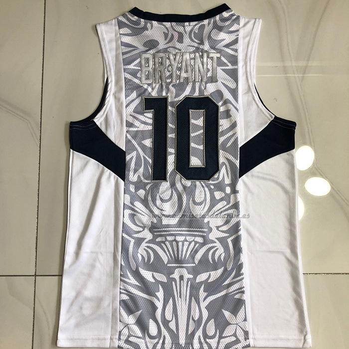 Camiseta USA 2008 Kobe Bryant NO 10 Blanco